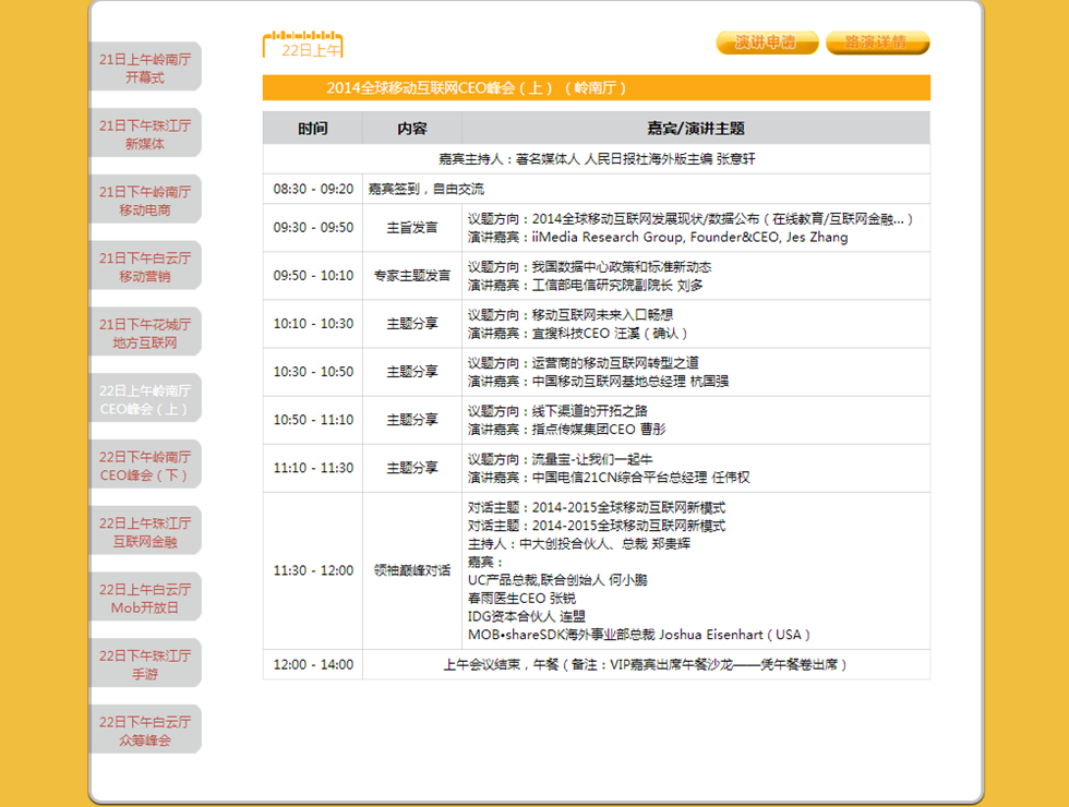 22������2014ȫ���ƶ�������CEO��ᣨ�ϣ�����������