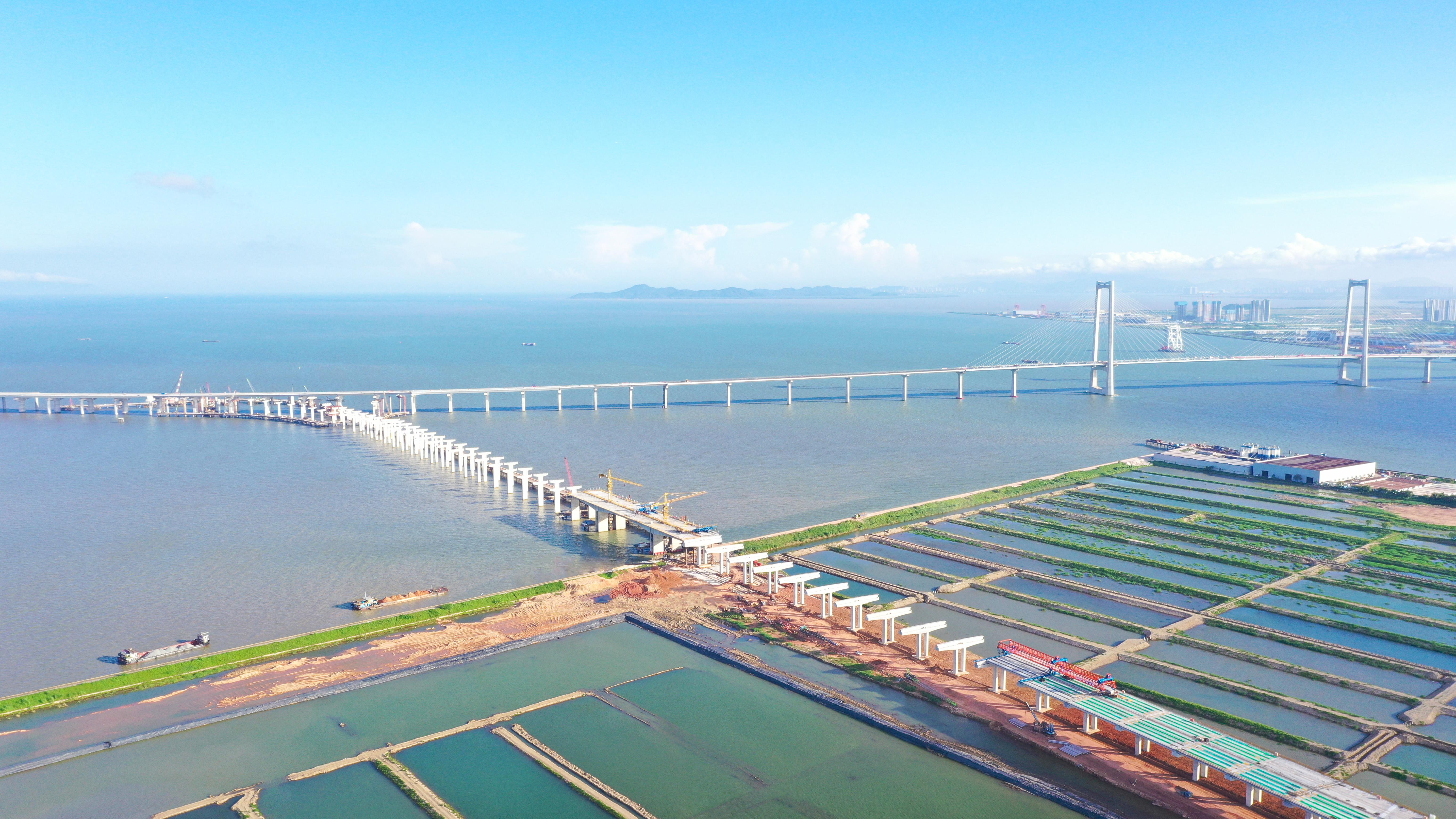 南中高速與深中通道正式跨海牽手。圖片來源：廣州交投集團