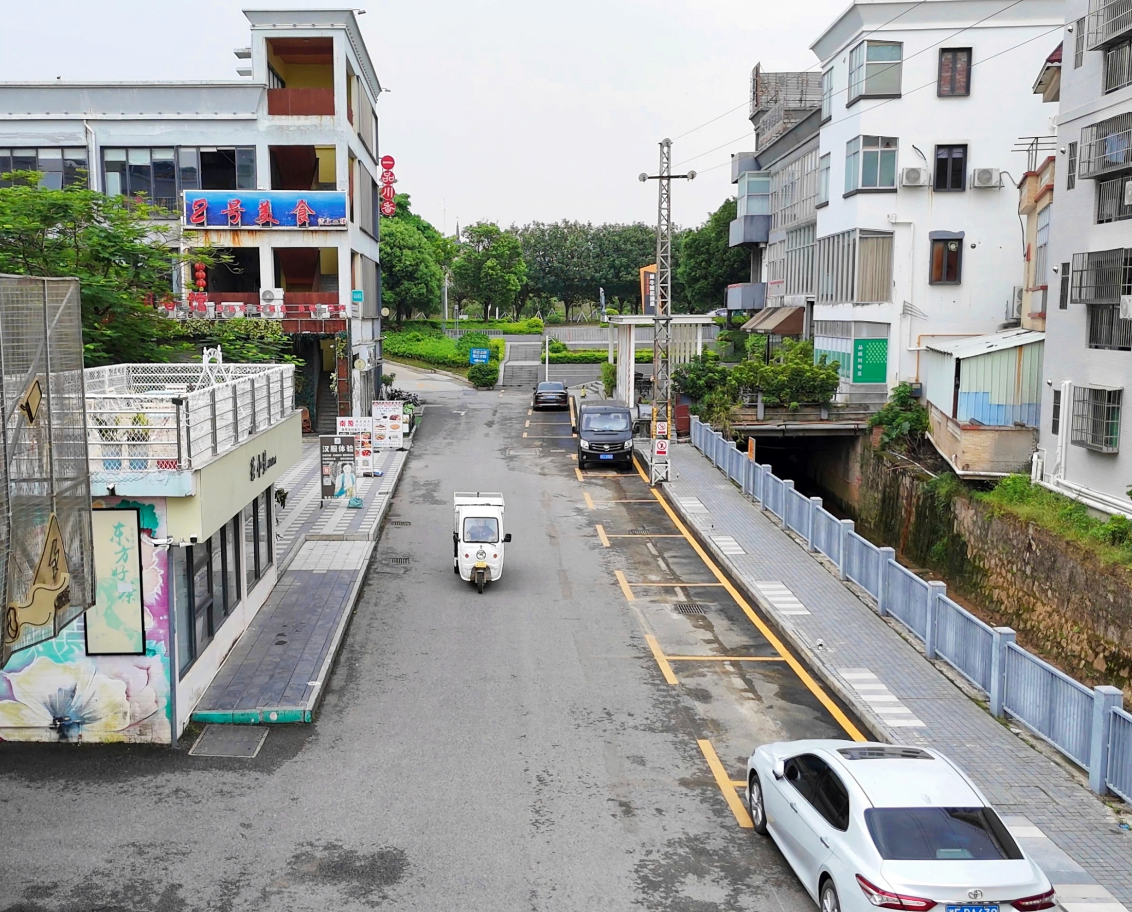 目前，元崗路163號至190號的道路已拓寬。受訪者供圖