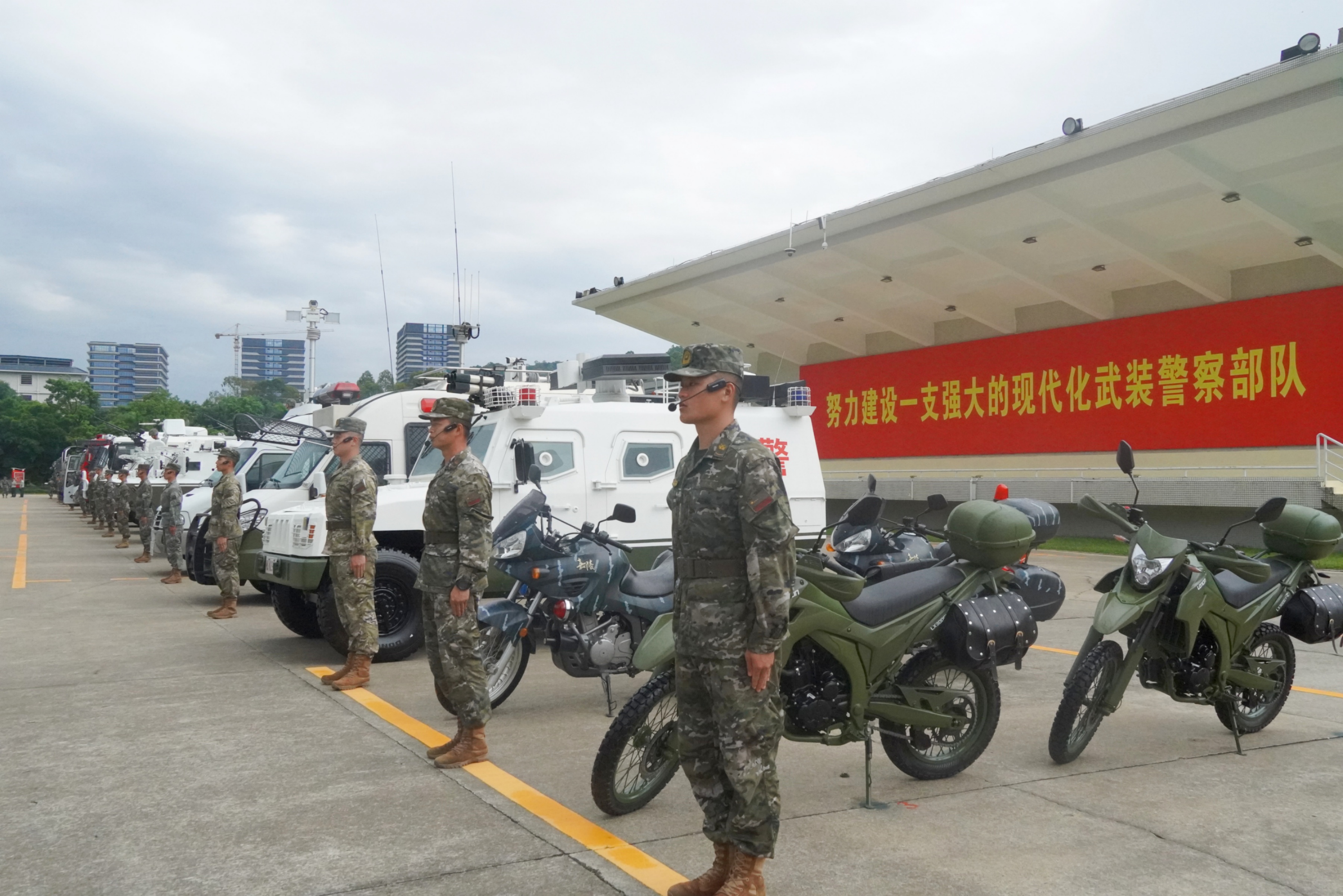 武警广东总队官兵风采。人民网 王雅蝶摄