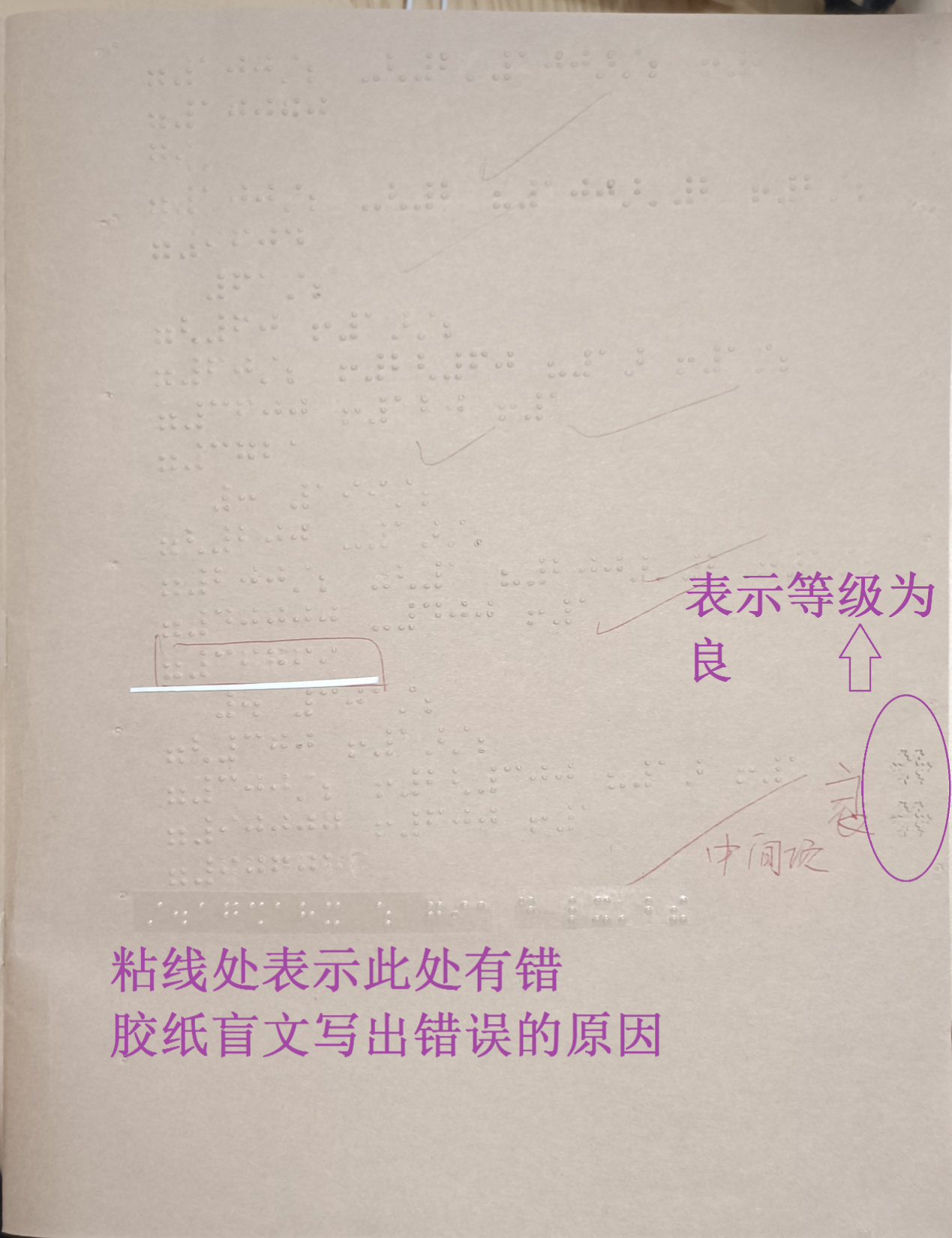 廖懿媚老师独特的“批注法”。受访者供图