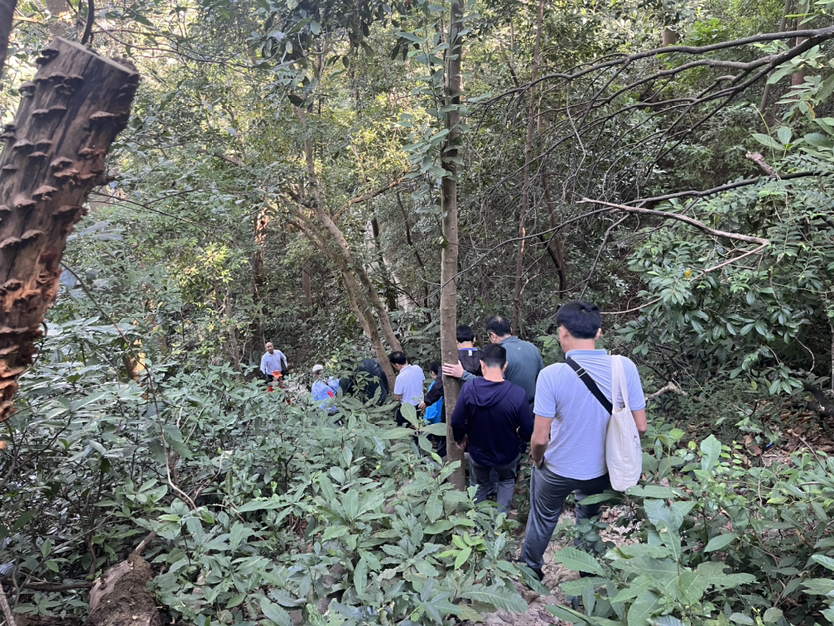 廣州市白雲區“四普”普查隊以及有關學者一同前往白雲山，對墓群進行現場調查和登記錄入。陳淑嫻攝