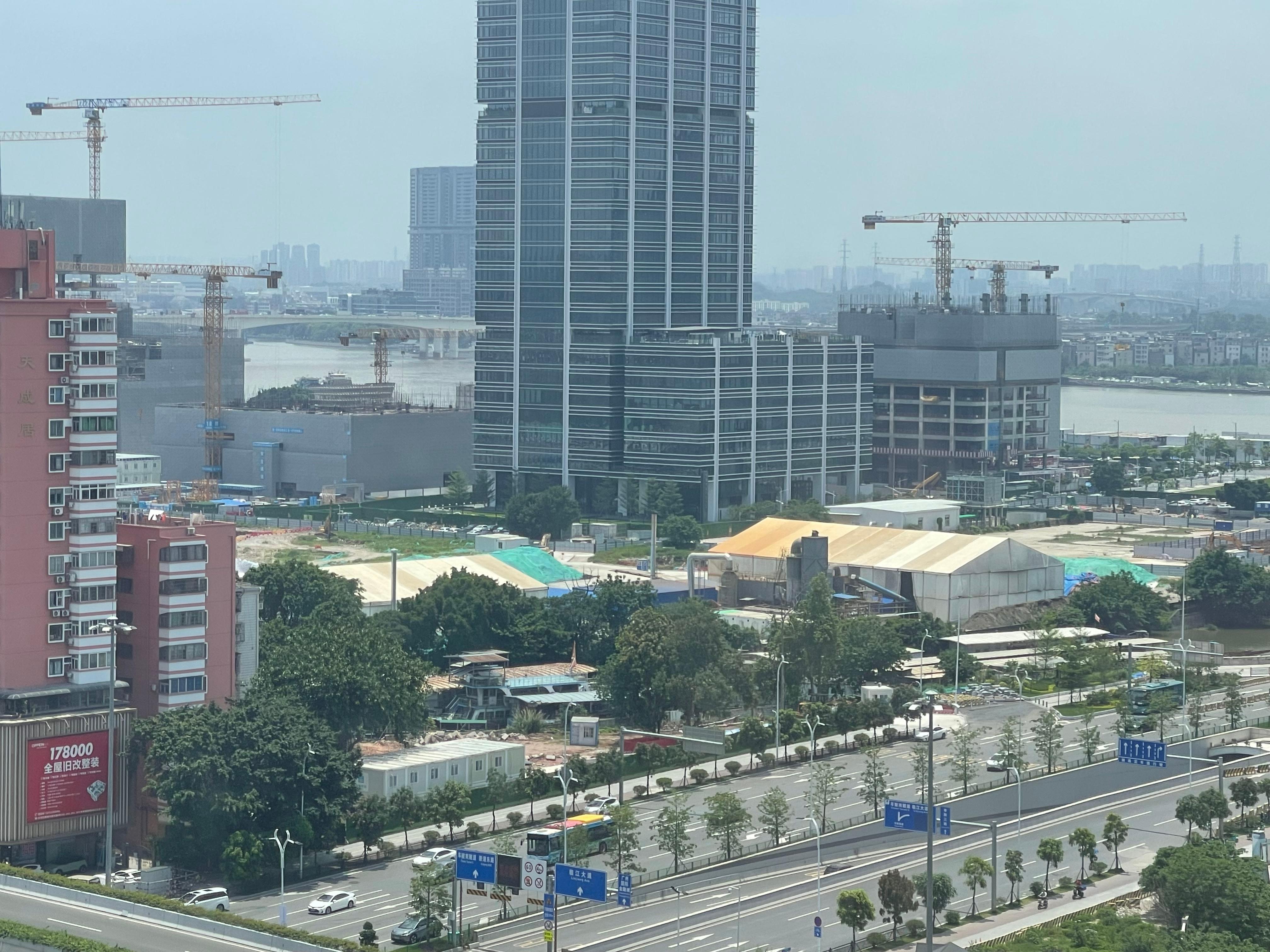 近期項目停工，不再排放氣體。受訪者供圖