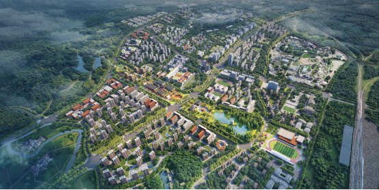 幸福组团鸟瞰效果图