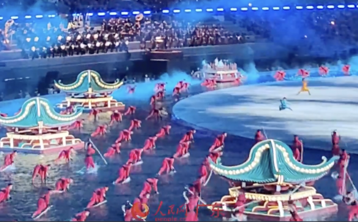 咏春拳法亮相十五运会开幕式