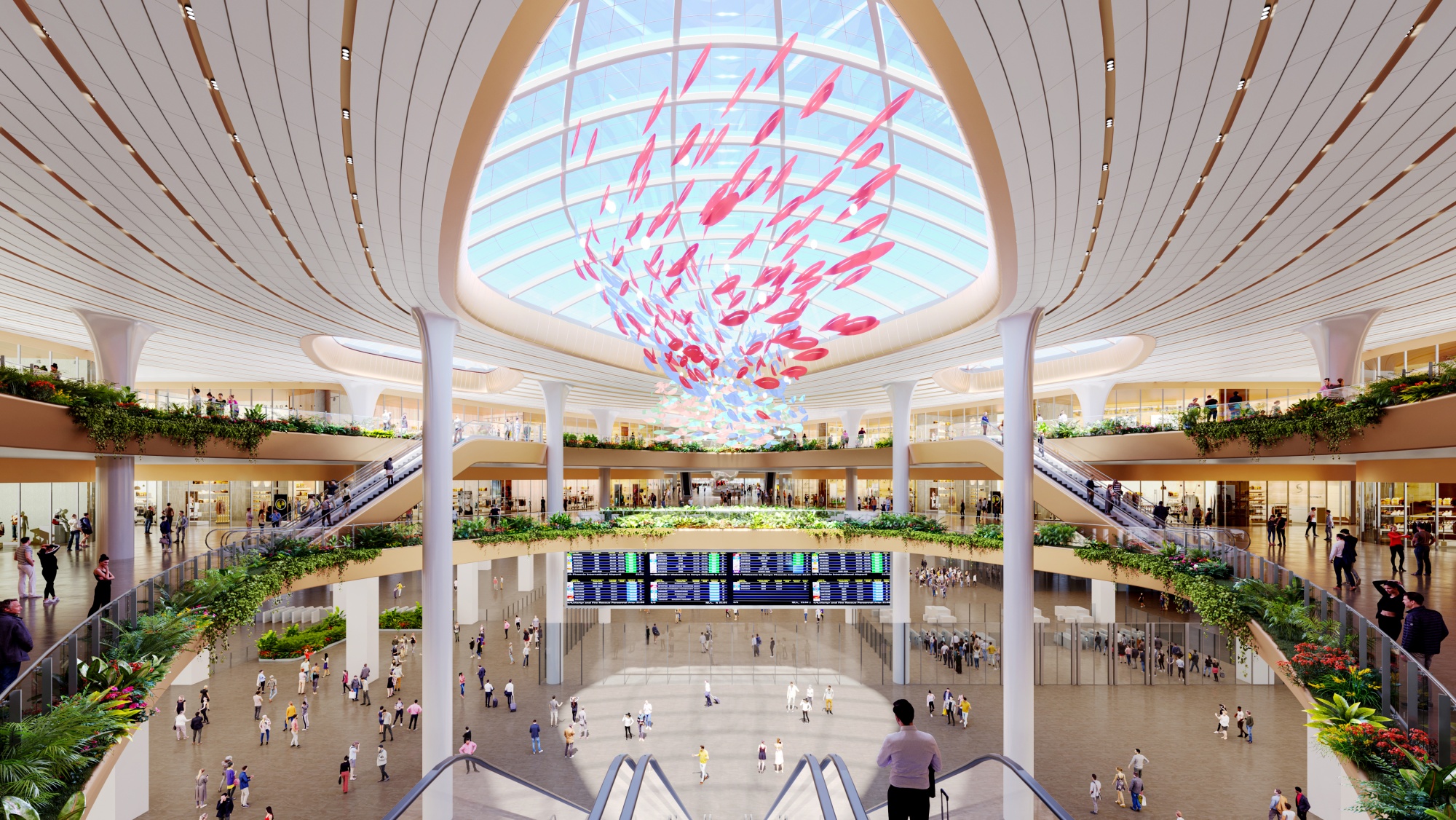 广州新机场项目效果图。广东机场集团供图