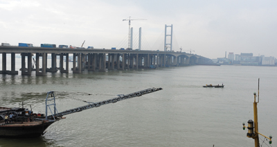 九江大桥修复通车