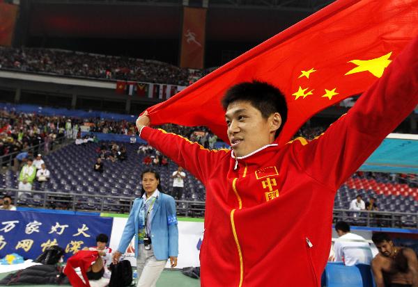 [组图]男子三级跳远 中国选手李延熙夺冠